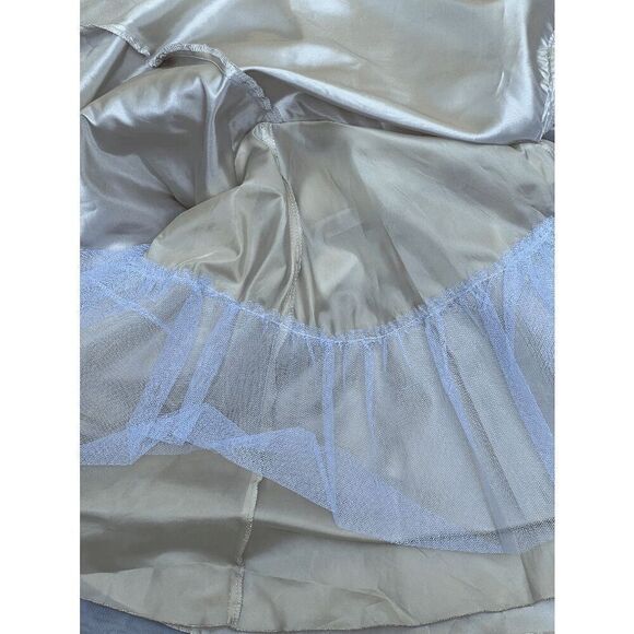 Petite Adele Dress Ivory Champagne Gold Tutu Fit Flare Princess 7/8 - Picture 4 of 6